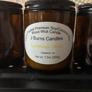 Luminous Citrus Amber Jar